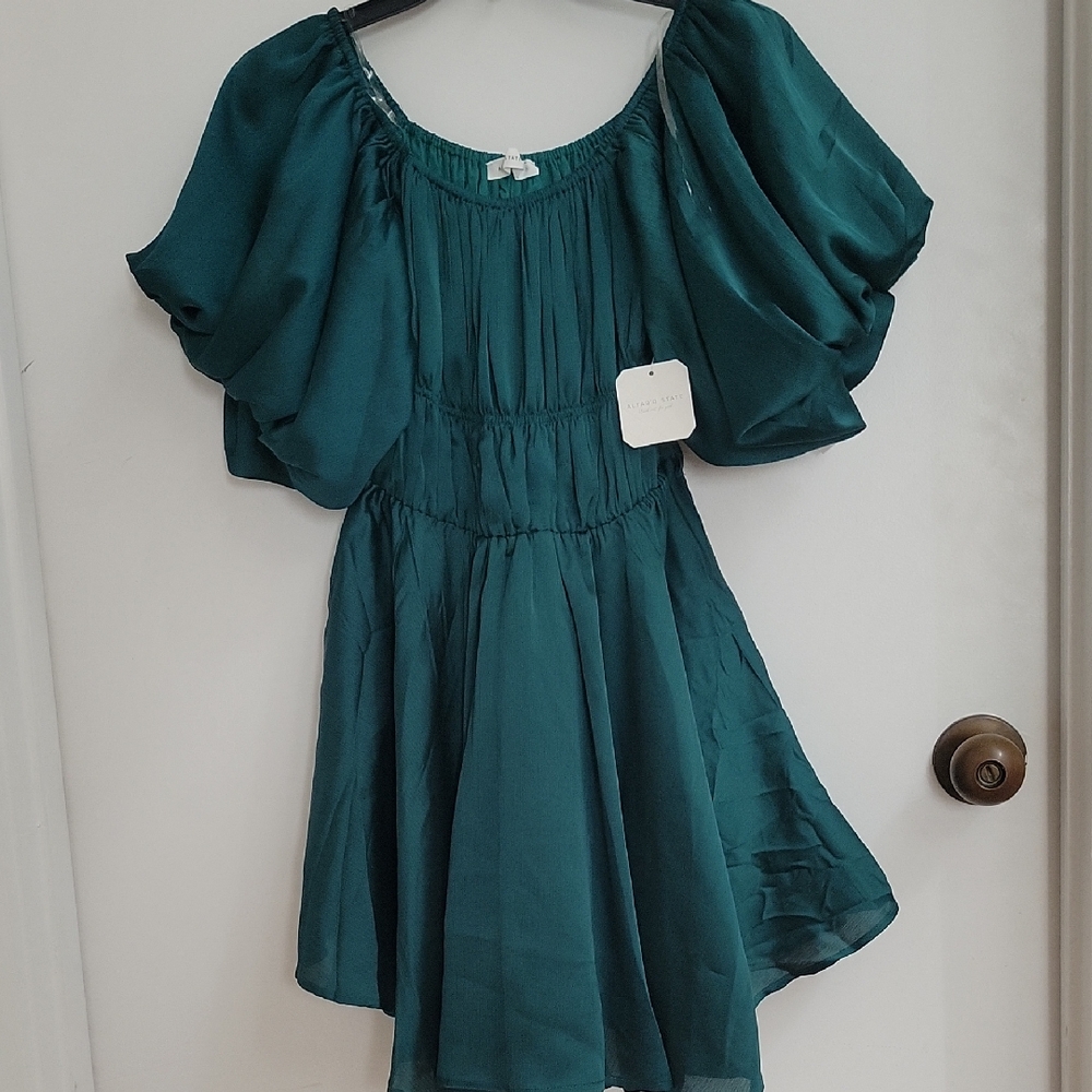 ALTAR'D Hunter Green Dress